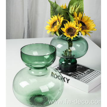 Creative modern glass vase for home decoration